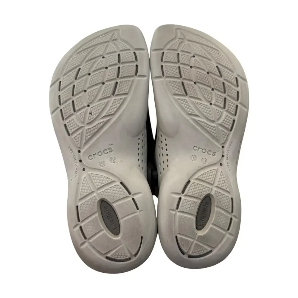 Crocs LiteRide Clog Black Slate Grey M10 W12 204592-0DD